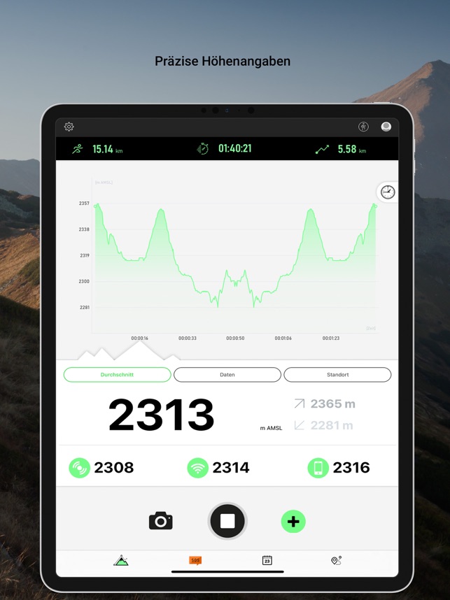 GPS Höhenmesser im App Store