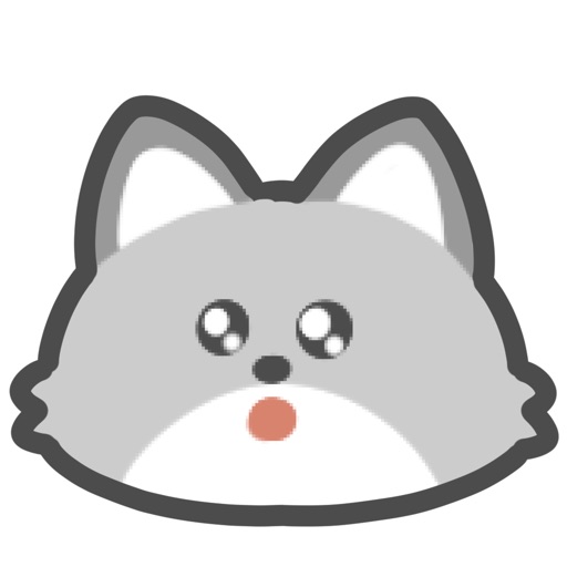 gray fox sticker