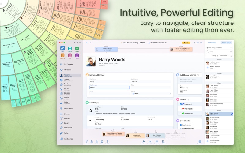 MacFamilyTree 10 Screenshot