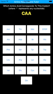 amino acid codons tutor iphone screenshot 1