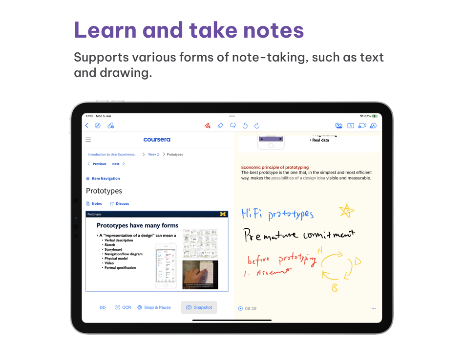 #5. VideoNotes - Easy Note-taking (iOS) 由: Shiwen Wang