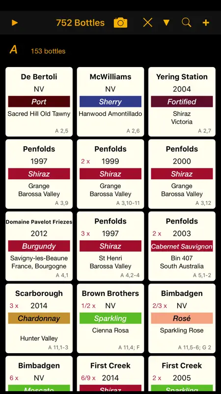 Personal Wine Cellar Database screenshot 1 of 10