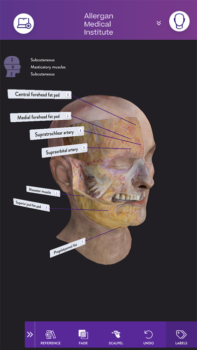 AMI Facial Anatomy and Cadaver Screenshot