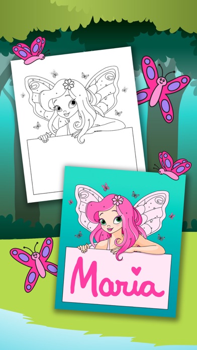 Screenshot #1 pour Livre de coloriage fée magique