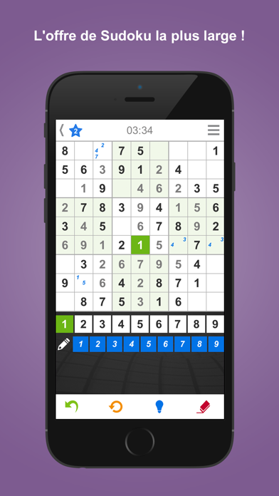Screenshot #2 pour Sudoku Sport Cérébral