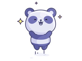 The Happy Panda Stickers