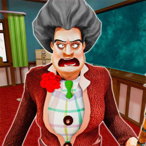 Evil Scary School Teacher Game Icon