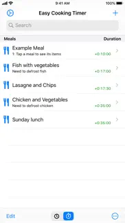 easy cooking timer iphone screenshot 2