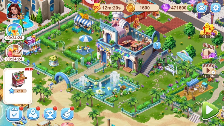 Seaside Mania: hotel dash game screenshot-6