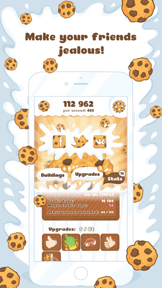 #4. Cookies! Idle Clicker Game (iOS) 来自: Oleksandr Yatsenko