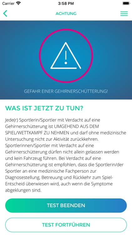 Gehirn-Erschütterungs-Test-App screenshot-5