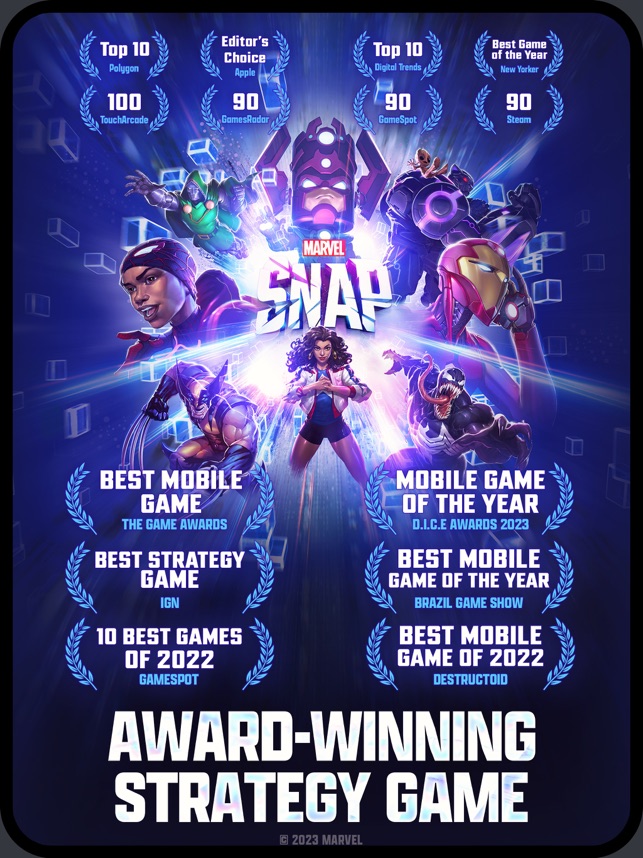 MARVEL SNAP Wins Best Mobile Game of the Year at The Game Awards