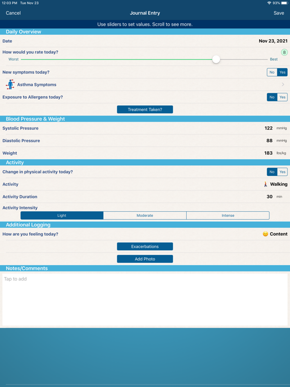 Screenshot #6 pour Asthma Manager