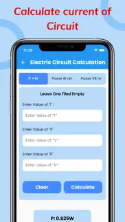 electric circuit calculator iphone screenshot 3