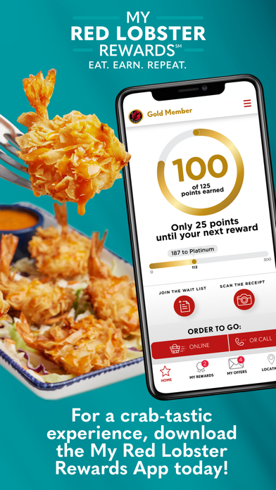 Red Lobster Dining Rewards App Screenshot