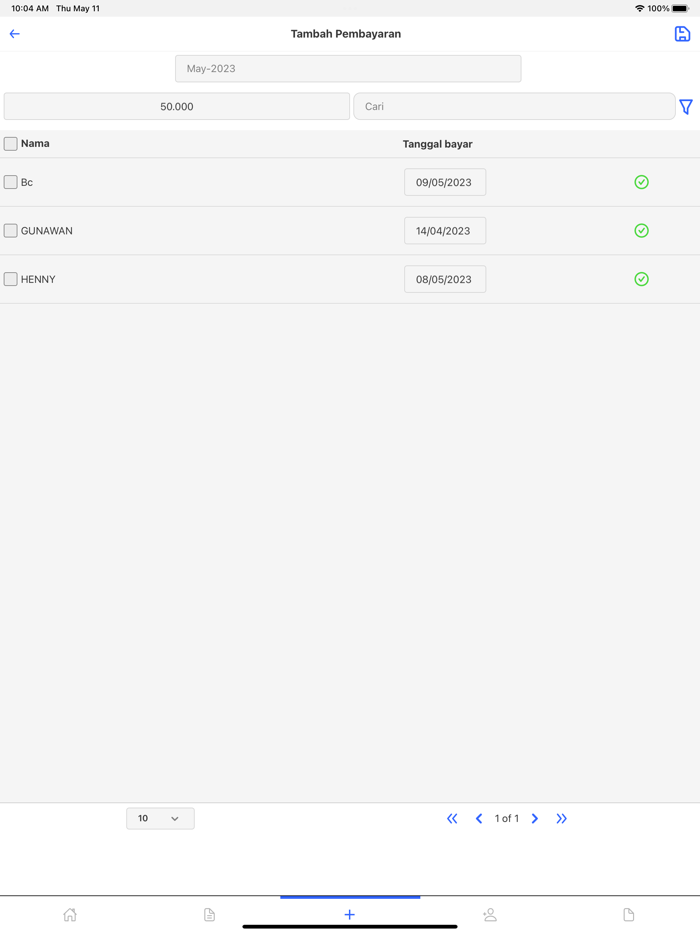 Cash Book and Contribution