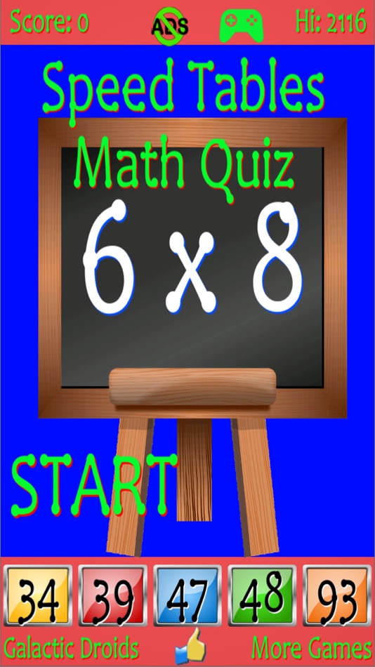 Speed Tables Math Quiz - 1.3 - (iOS)