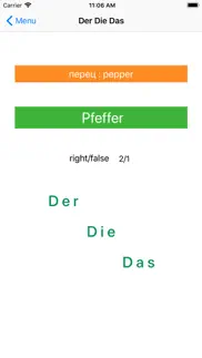 learn german abc, der die das iphone screenshot 2