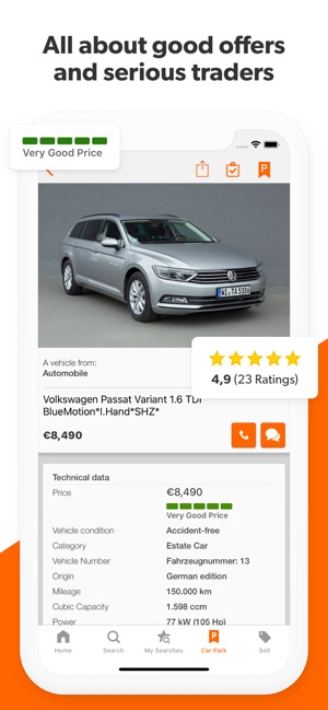 Aplikacja mobile.de - car market w App Store