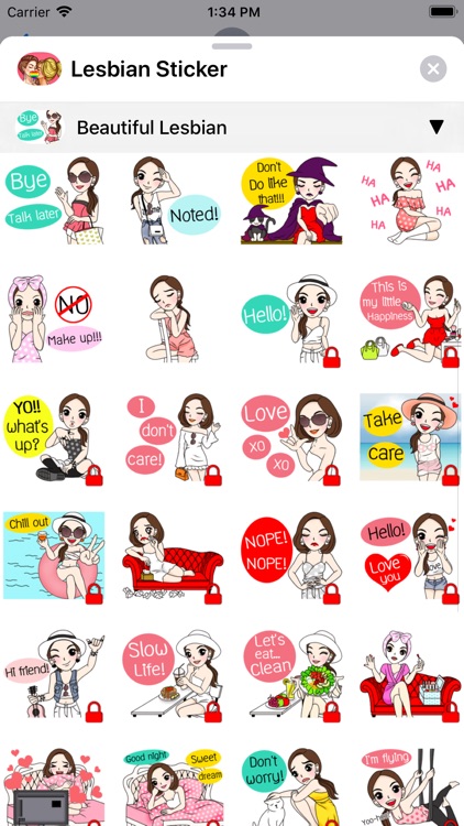 Lesbian Sticker screenshot-8