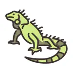 Iguana Stickers App Cancel