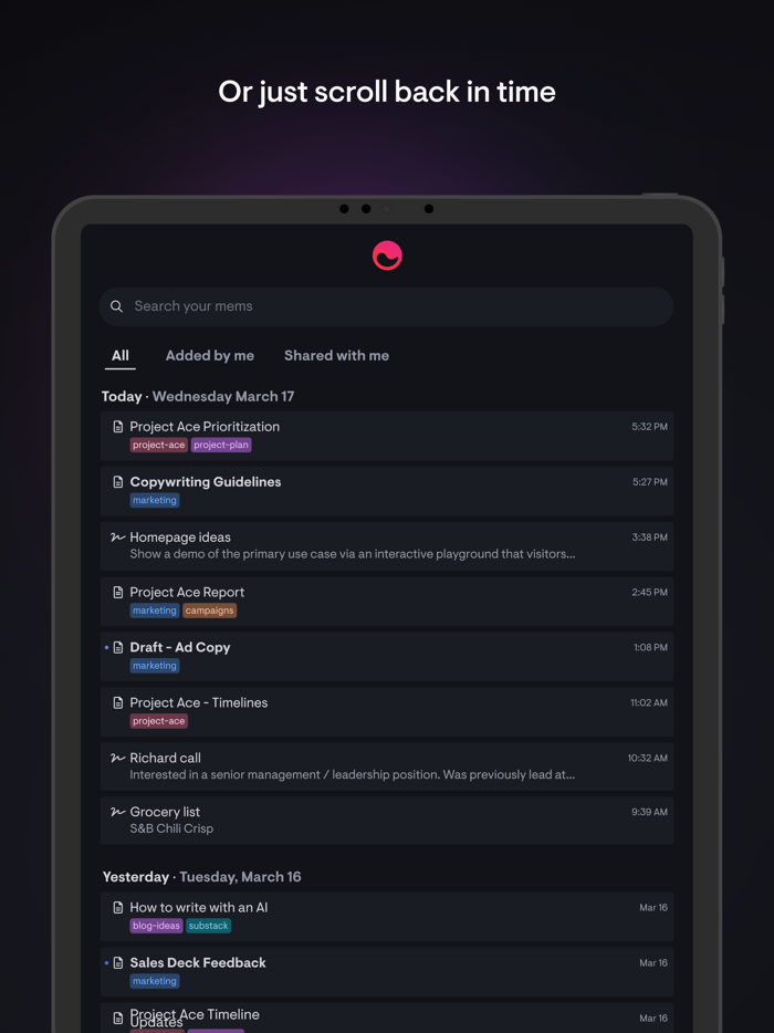 Mem - AI Notes Search and Chat