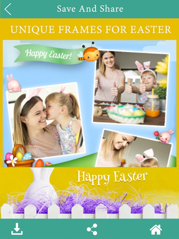 Easter Photo Frame Collage App iPad screenshot 2 - Photo & Video app