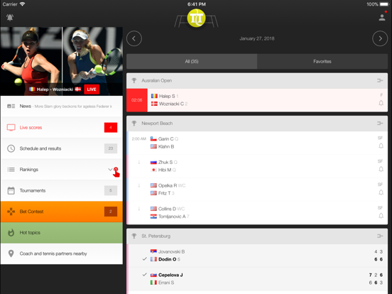 Tennis Temple iPad screenshot 1 - Sports app