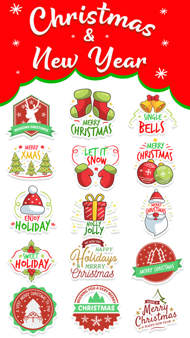 Screenshot #1 pour Christmas & New Year Badges