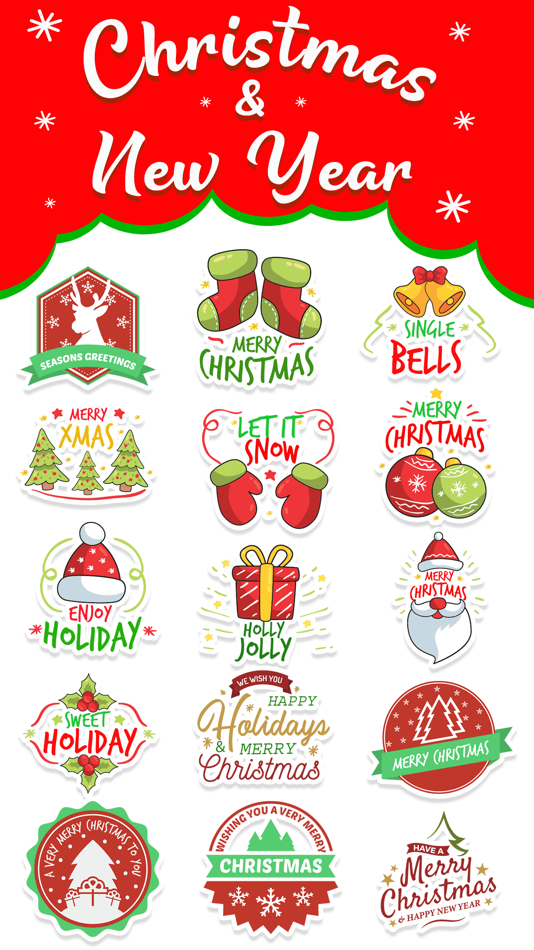 Christmas & New Year Badges - 2.2 - (iOS)