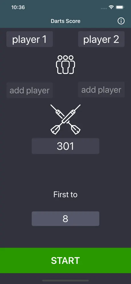 Easy Darts Score
