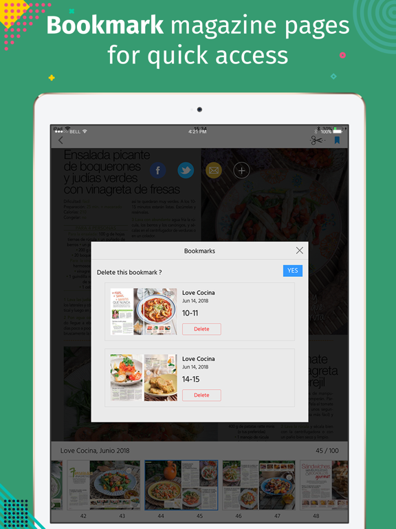 Love Cocina revista iPad screenshot 3 - Food & Drink app