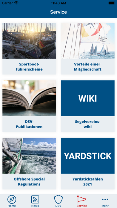 Deutscher Segler-Verband Screenshot