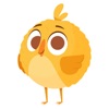 cute yellow bird icon