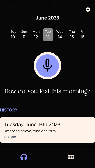Echoes Affirmations Screenshot