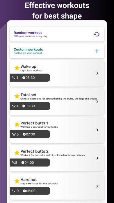 Butts, legs and hips workout Screenshot