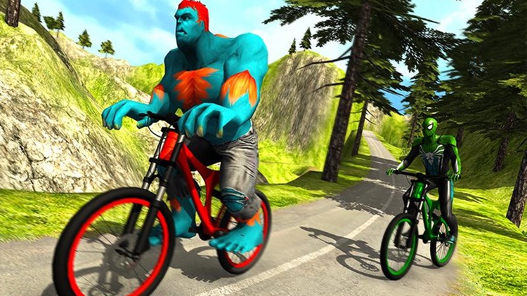 Superhero BMX Bicycle Stunts