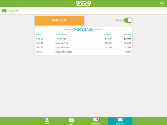 GigPig iPad screenshot 4 - Photo & Video app