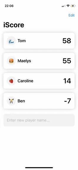 Game screenshot iScore : simple score keeper mod apk