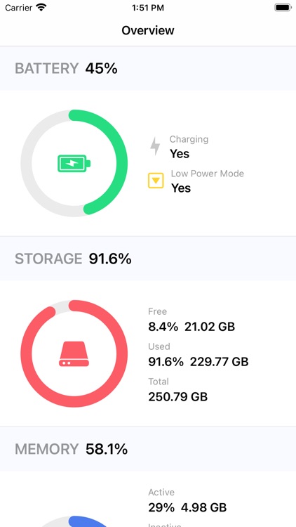 Battery Widget: CPU Disk Usage screenshot-3