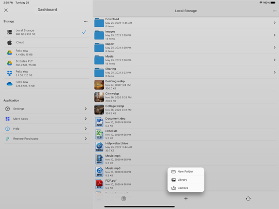 AirDisk Pro iPad app afbeelding 2