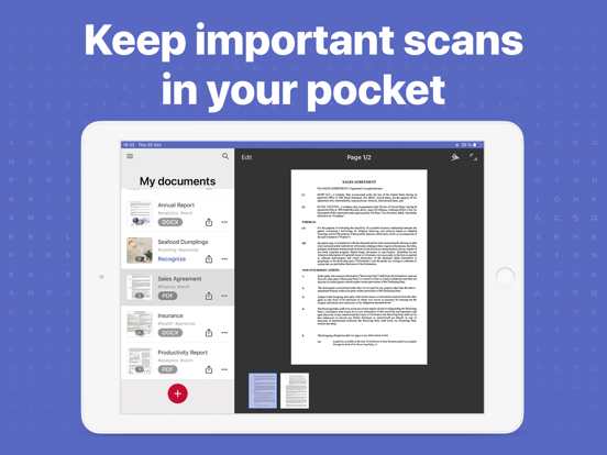 Documenten scannen iPad app afbeelding 8