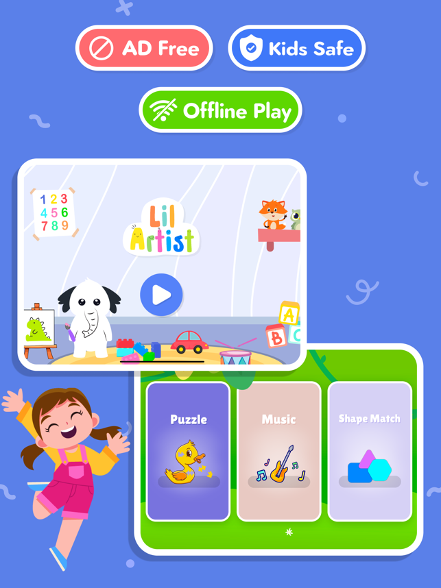 ‎Kids Learning games Lil Artist Screenshot