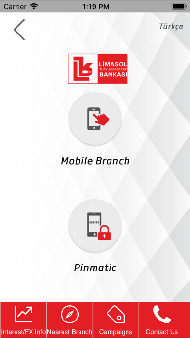 Limasol Bank Mobile Screenshot