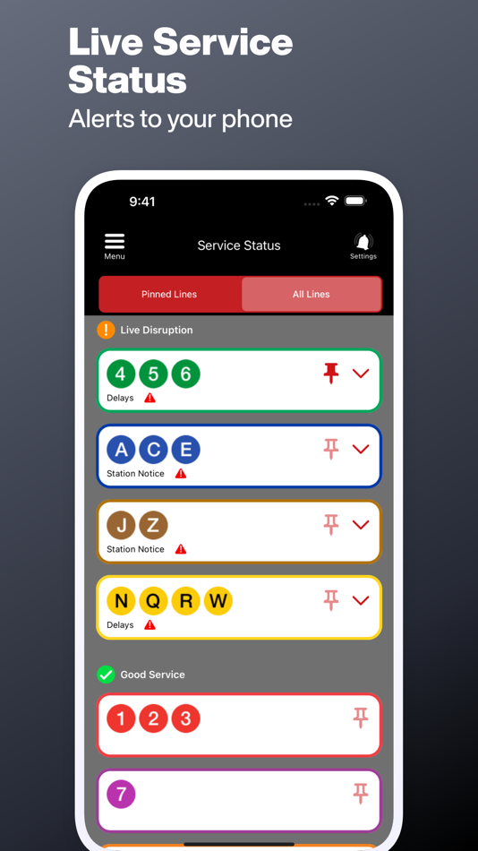 #4. New York Subway MTA Map NYC (iOS) 게시자: Mapway Limited