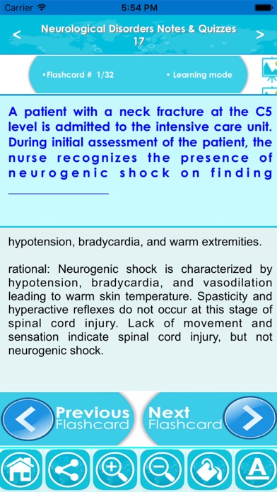 Neurological Disorders Q&A Screenshot