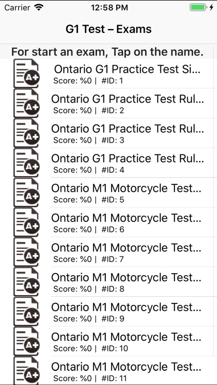 Ontario G1 M1 Driver License