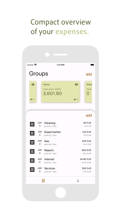 Coin Crumbs - Bill splitting Screenshot