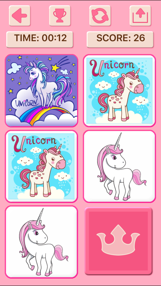 #6. Princess Unicorn Memory Games (iOS) โดย: Irina Schens