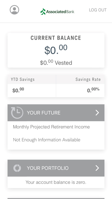 Associated Retirement Online Screenshot